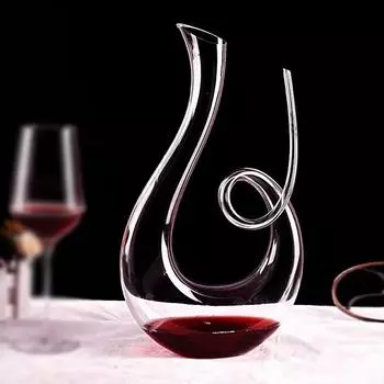 1500 мл высококачественный графин ручной работы хрустальный стеклянный лебедь спиральный графин сепаратор для вина шампанское виски бренди винная бутылка подарок