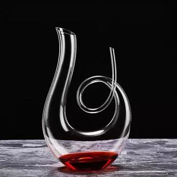 1500 мл высококачественный графин ручной работы хрустальный стеклянный лебедь спиральный графин сепаратор для вина шампанское виски бренди винная бутылка подарок