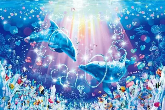 1500 Piece Jigsaw Puzzle Lassen Ring of Love Small Piece [Glowing Puzzle] (50x75cm)