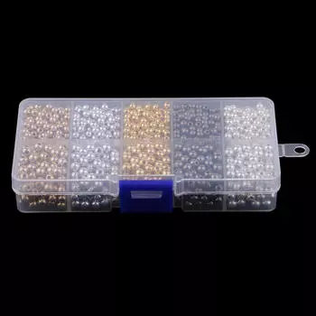 1500 шт. CCB разделительные бусины с большим отверстием для изготовления ювелирных изделий своими руками