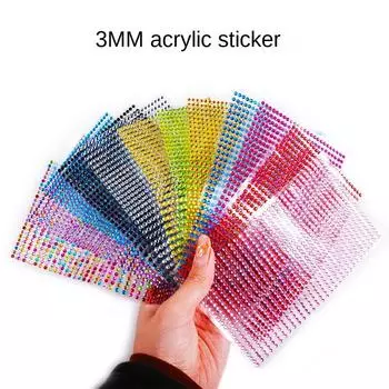 1500 шт./компл., 3 мм, наклейка «сделай сам», художественные кристаллы, блестящие стразы, самоклеящиеся наклейки для украшения чехла для телефона YSXX зелёный