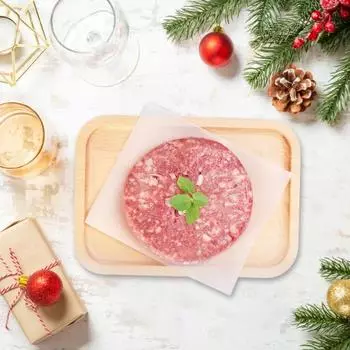 1500 шт. небеленые квадраты из пирожковой бумаги, одноразовые листы масляной бумаги для разделения гамбургеров, выпечки печенья, антипригарная пергаментная бумага для замораживания стейков M