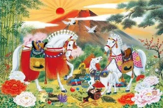 1500 Small Pieces Puzzle Master Good Luck Zodiac Horse (50x75cm)