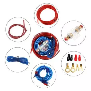 1500 Вт 8GA 60AMP автомобильный усилитель комплект проводки аудио сабвуфер сабвуфер RCA кабель питания провод предохранитель для модификации автомобиля