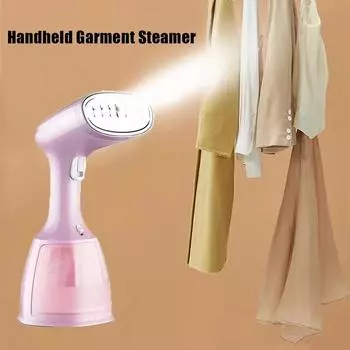 1500 Вт ручной отпариватель для одежды, утюг для глажки одежды, 280 мл, портативный парогенератор для быстрого нагрева, 280 мл, для домашнего хозяйства EU розовый