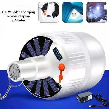 1500LM Солнечная светодиодная лампа, перезаряжаемый фонарь для кемпинговой палатки, супер яркий рынок, ночная лампа, уличный водонепроницаемый светильник для ремонта барбекю 1400lm