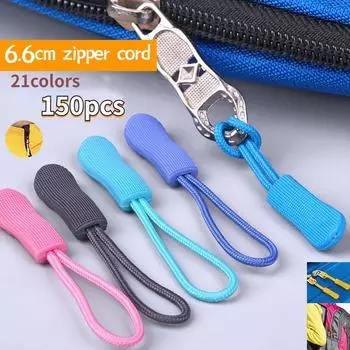 150/100/50/20/10 шт. пластиковый съемник из ТПУ, веревка для застежки-молнии для багажа, ручка для застежки-молнии, тянущая веревка для застежки-молнии 10pcs чёрный