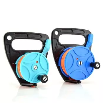 150/249 футов катушка для подводного плавания с затонувшей катушкой, катушки с леской для пальцев, пещерная катушка с ручкой, снаряжение для подводного плавания, водных видов спорта Reel-46M светло-синий