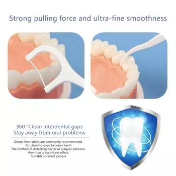 150/300/600 шт. зубная нить для взрослых, ультратонкая зубная нить для дома, портативный набор для зубочистки, зубная нить 300Pcs синий