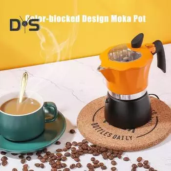 150/300 мл Мока-кофеварка эспрессо кофеварка на 3 чашки 6 чашек герметичная плита итальянская кофеварка для дома кухня на открытом воздухе путешествия ресторан 150ML зелёный