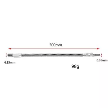 150-400mm Soft Shaft 1/4 Inch Electric Drill Bit Holder Precision Hex Flexible Shaft Professional 300mm