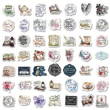 150 Jesus Phrase Bible Small Fresh Graffiti Stickers Diy Luggage Car Stickers