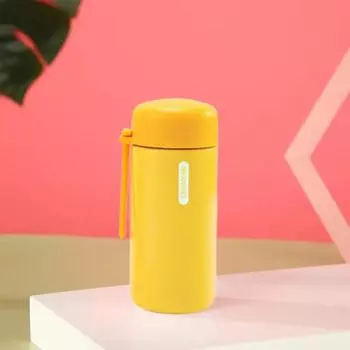 150 мл изоляционная бутылка из нержавеющей стали, вакуумная чашка для воды, герметичная мини-колба со шнурком, двойной стенкой, портативная бутылка для горячих и холодных напитков для офиса 150ML мятный зеленый