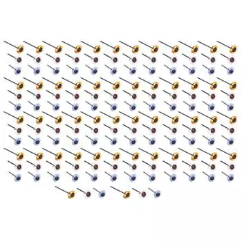 150 пар игрушечных пластиковых глаз прозрачные цветные крючком для кукол ручной работы аксессуары 5 мм