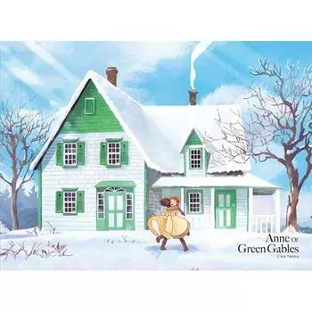 Пазл из 150 элементов - «Встреча Энн из Зелёных Мезонинов на зелёной крыше», популярная корейская головоломка