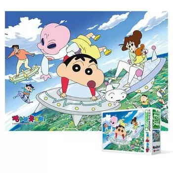 Пазл из 150 деталей - Crayon Shin-chan не может остановить инопланетное вторжение, популярная корейская головоломка