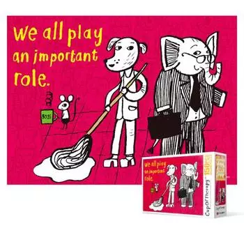 150 Piece Jigsaw Puzzle - Cup of Therapy Each Role, popular Korean puzzle