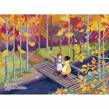150 Piece Jigsaw Puzzle - Green Gables and Autumn, popular Korean puzzle