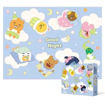 150 Piece Jigsaw Puzzle - Kakao Little Friends Good Night, popular Korean puzzle