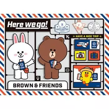 150 Piece Jigsaw Puzzle - Line Friends Tour Collection, popular Korean puzzle