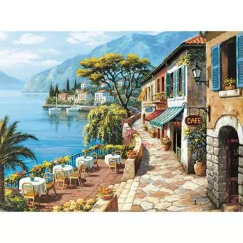 150 Piece Jigsaw Puzzle - Overlook Cafe, popular Korean puzzle