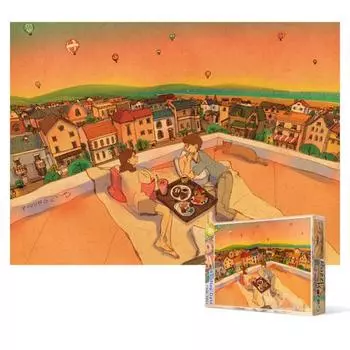 150 Piece Jigsaw Puzzle - Rooftop Date, popular Korean puzzle