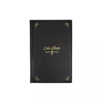 150 ячеек держатель для книг для коллекционных монет мультикинетические сумки для хранения денег из ПВХ альбом-органайзер для коллекционеров монет None чёрный