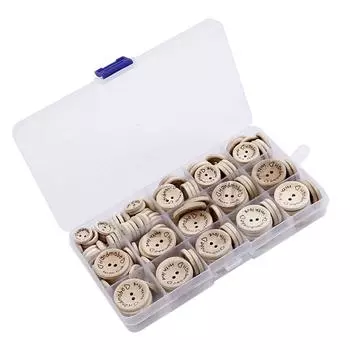 150 шт. деревянных швейных пуговиц для вязания, сделай сам, застежка для одежды, швейные украшения для рукоделия