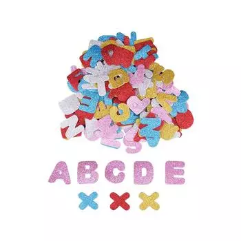150 шт DIY наклейки дети дети EVA губка мерцающий порошок развивающие игрушки Alphabet