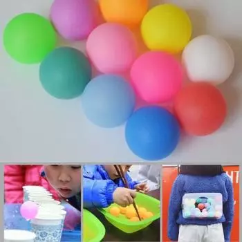 150 шт. красочные мячи для настольного тенниса, эластичные ударопрочные мячи с матовой поверхностью, непрофессиональные мячи для пинг-понга разноцветный