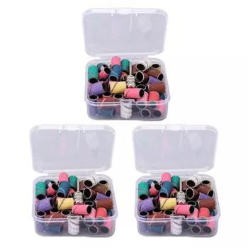 150 шт. шлифовальные кольца для ногтей, электрическая пилочка для шлифовки ногтей, полировальная лента с оправкой для электрического N