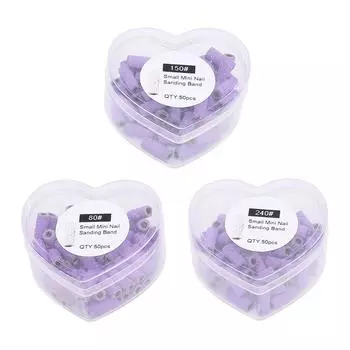 150 шт. шлифовальных насадок для ногтей 150 240 80 грит удаление омертвевшей кожи пилочка для ногтей шлифовальная ба