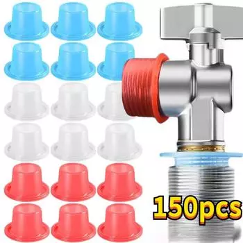 150 шт. силиконовая прокладка для крана, герметичная, клапан, резьбовая труба, шланг, шайба, бесшовное уплотнительное кольцо для сантехнической заглушки, предотвращает утечку 10pcs