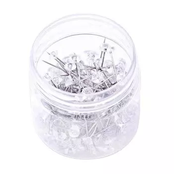 150 шт., стразы с алмазной головкой, швейные фиксирующие иглы, булавки для изготовления ювелирных изделий as described