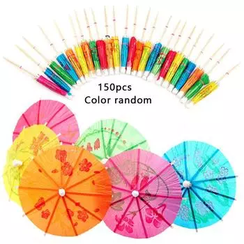 150 шт. зонтики Baverage бумажные зубочистки украшения для кексов коктейль десерт