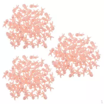 150 штук мини-пластиковые детские товары для вечеринки в честь рождения ребенка, украшения, подарки (розовый)