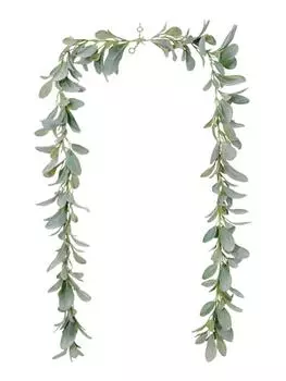 150 см/200 см Искусственные овечьи уши Эвкалиптовые листья Гирлянда Искусственные лозы Гирлянда Искусственная гирлянда для свадьбы Домашняя вечеринка Декор DIY Цветочный