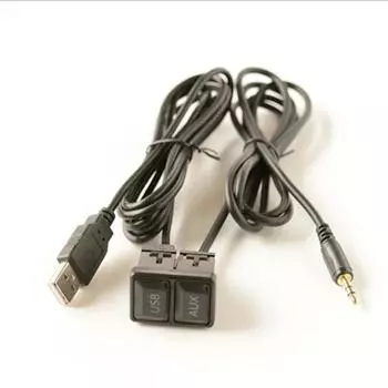 150 см Автомобильный врезной AUX USB порт Панель Кабель-удлинитель Адаптер с крышкой