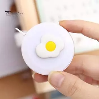 150 см креативная выдвижная мини-измерительная лента мультяшный фруктовый цветочный декор студенческая измерительная линейка швейные принадлежности жёлтый