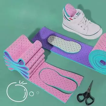 150 см/рулон саморезные стельки для обуви, мягкие спортивные амортизирующие вставки для обуви для взрослых и детей, самодельные дышащие стельки, сменные стельки для мальчиков и взрослых 9*150cm фиолетовый