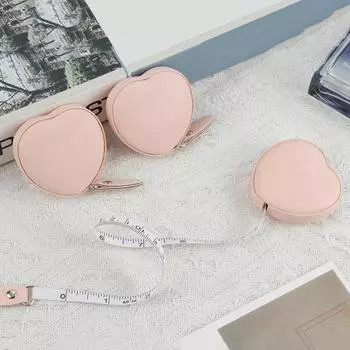 150 см Сердце Выдвижная рулетка Мягкая Мини измерительная лента Портативный Портной Швейная Ткань