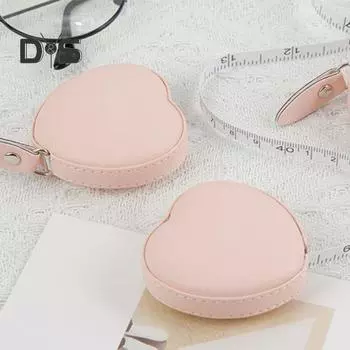 150 см сердечная выдвижная рулетка мягкая мини измерительная лента портативная портняжная швейная ткань измерительная лента для похудения тела гибкая линейка лента розовый