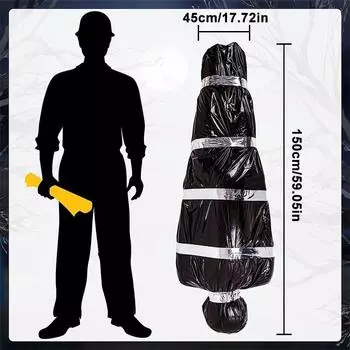 150 см украшения на Хэллоуин реквизит мертвой жертвы, поддельный труп в сумке реквизит для Хэллоуина жуткий дом с привидениями декор своими руками красный