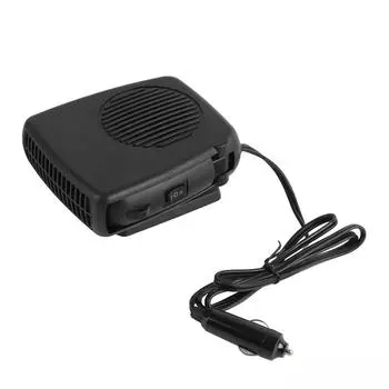 150 Вт 24 В автомобильный обогреватель с функцией размораживания и охлаждения, черный электрический обогреватель с вентилятором, подключаемый к прикуривателю