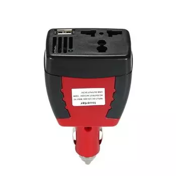 150 Вт DC 12 В в AC 220 В инвертор автоматический преобразователь напряжения автомобильный адаптер инвертора с сигаретой красный черный