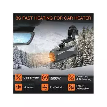 150 Вт Электрический Автомобильный Обогреватель С Держателем Ветрового Стекла 12 В Обогреватель Вентилятора Обогреватель Обогреватель Обогреватель Портативный one-size чёрный