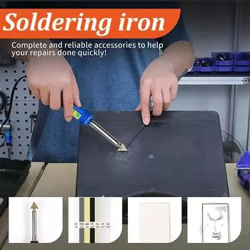 150 Вт комплект для сварки пластика с контролем температуры, светодиодный паяльник, пистолет для ремонта бампера автомобиля, быстрый нагревательный сварочный аппарат для пластика