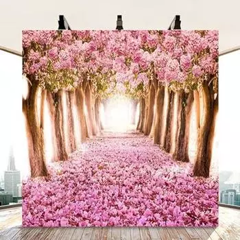 150 x 150 см Фотофон Весенний фон Цветы Дерево Цветочный Лепесток Детский Душ Фотостудия Реквизит Девочка Младенец Взрослый Портрет Обои