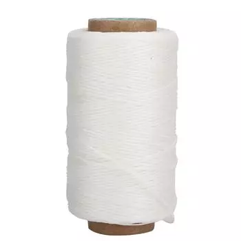 150D 820.2ft Вощеная нить ручной работы плоский швейный шнур аксессуары для кожи своими руками белый