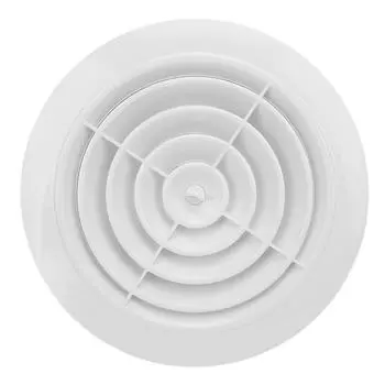 150mm Round Vent Cover ABS Plastic Air Ventilation Louver Grille for Home Bathroom Kitchen Office Wa